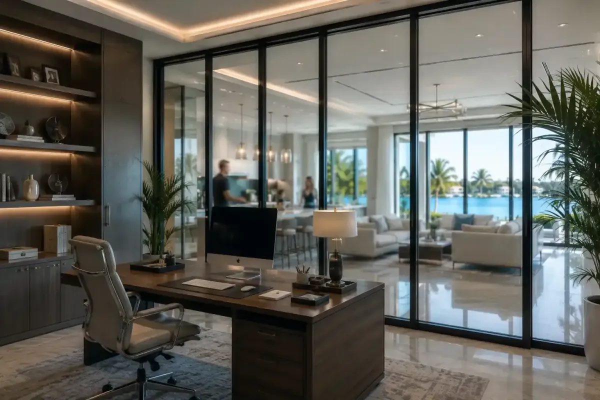 Soundproof glass walls