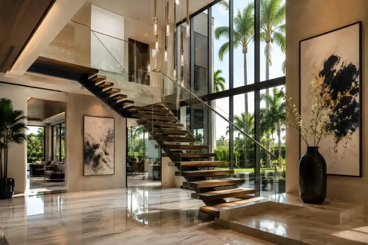 Real Estate Staging Glass for Luxury Listings