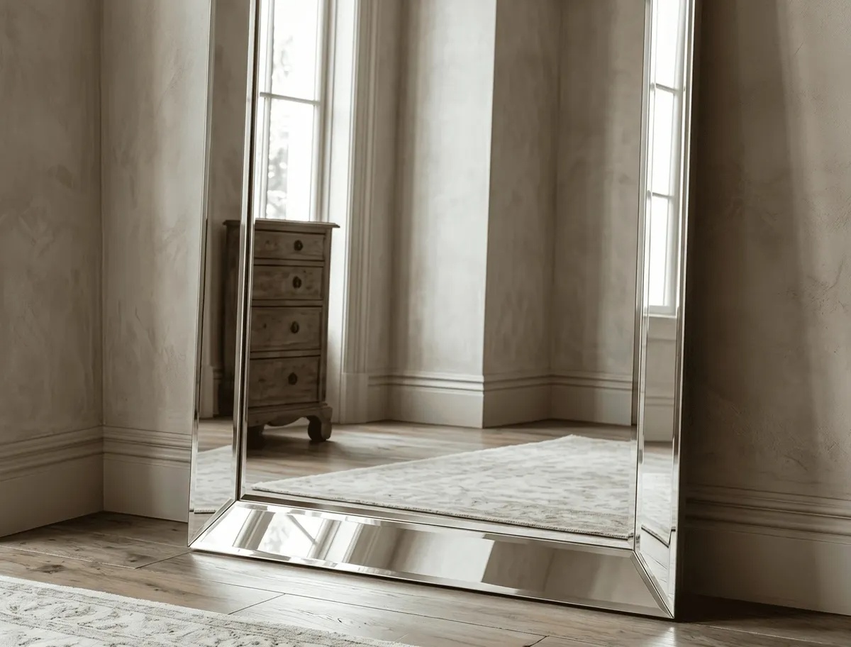 Premium glass and frame finishes for custom floor and decor mirrors