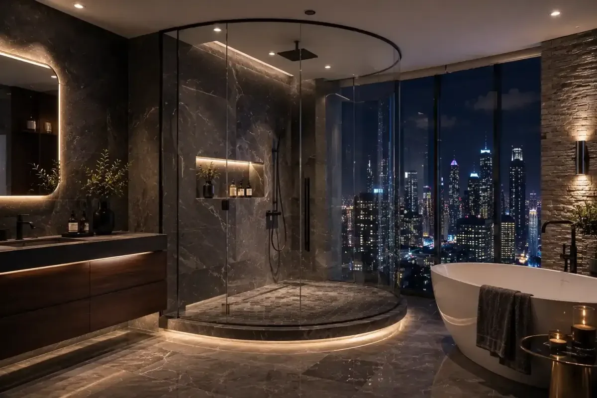 Frameless shower door vs semi-frameless