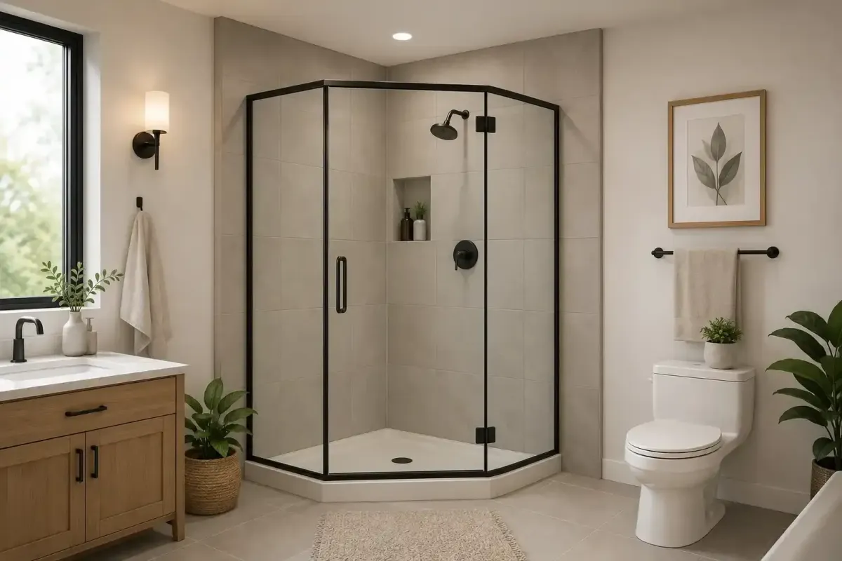 Neo angle shower enclosure