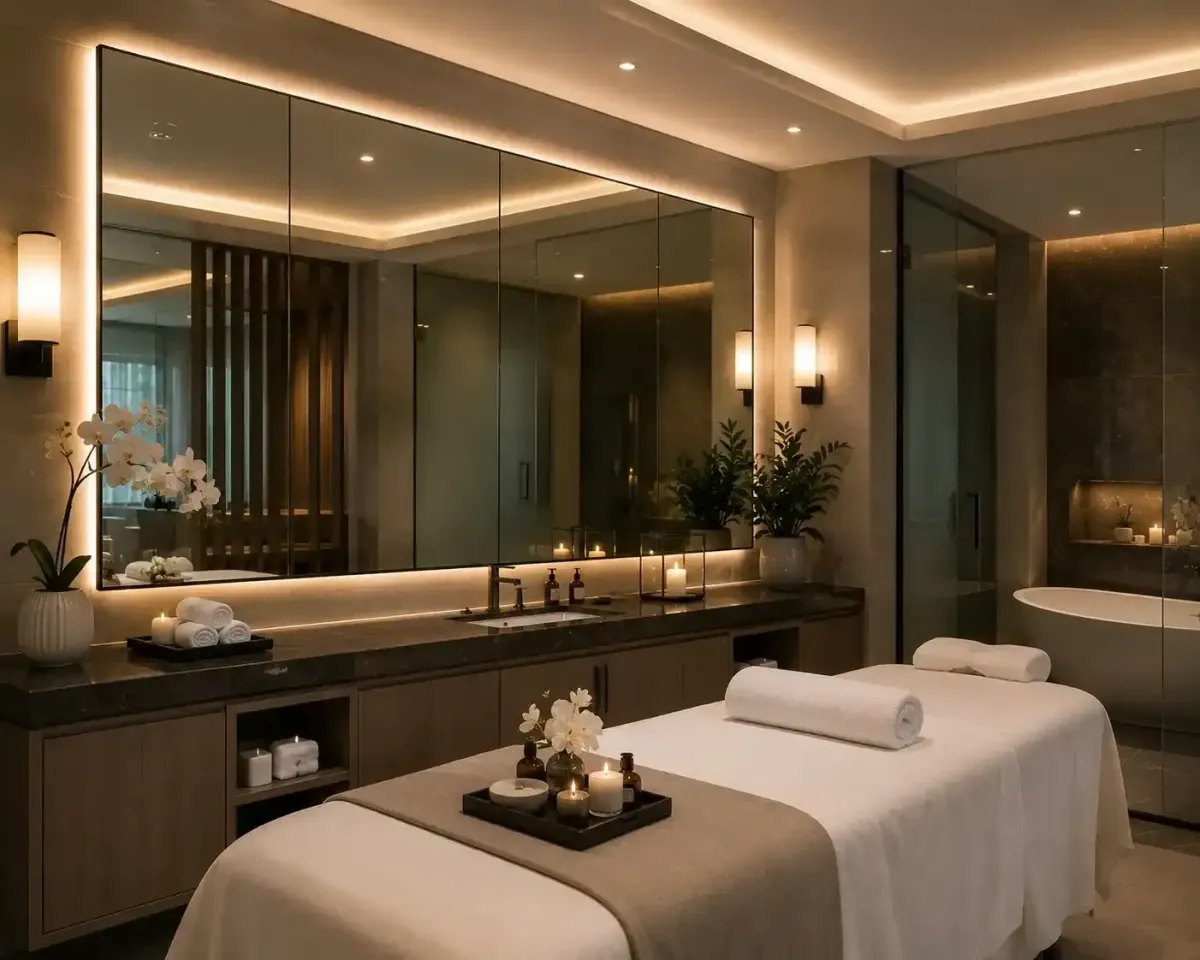 Spa wall mirrors