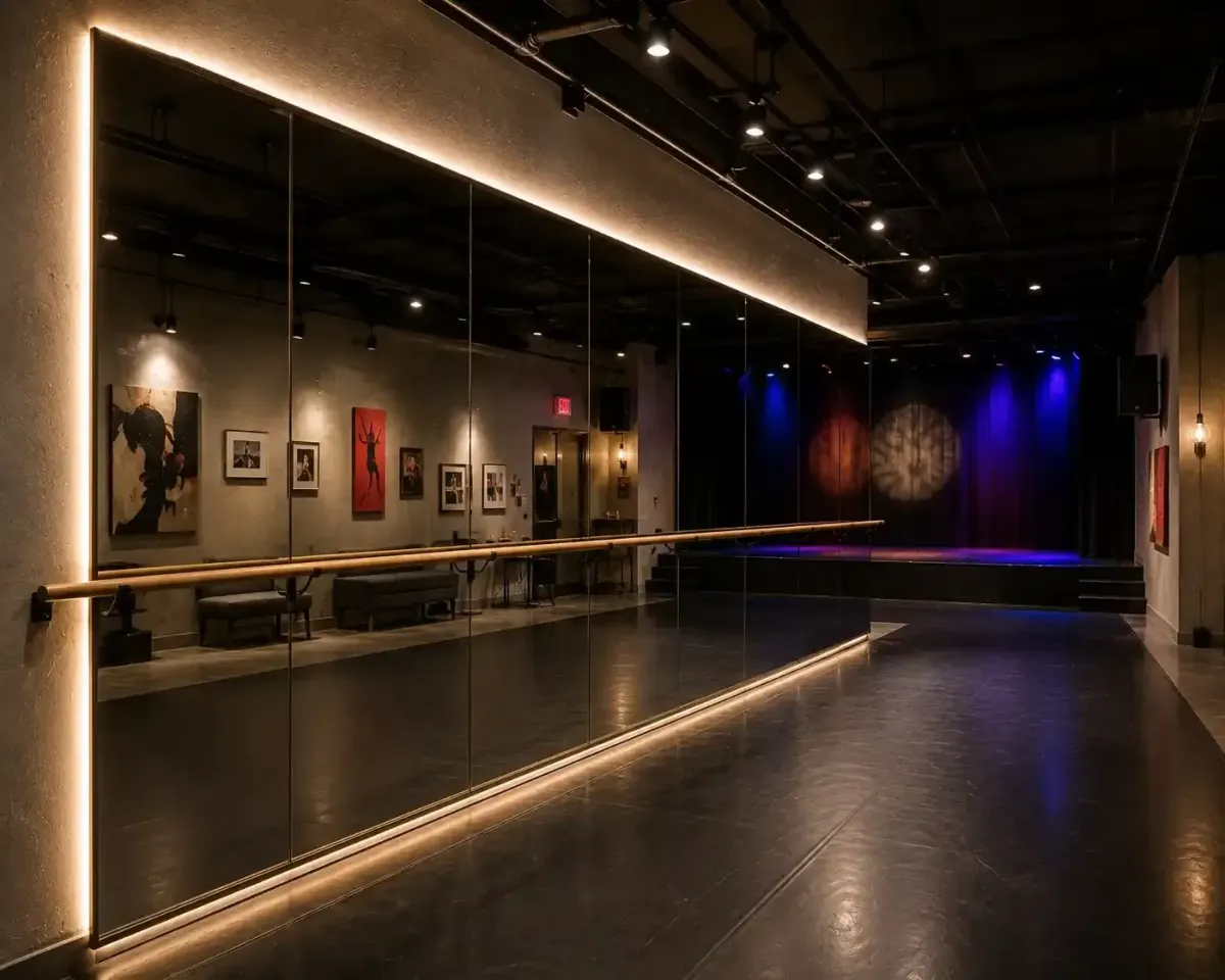 Studio mirror walls
