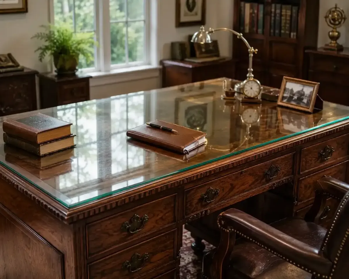 Protective glass table tops