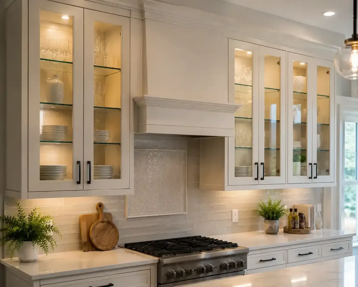 Cabinet glass inserts
