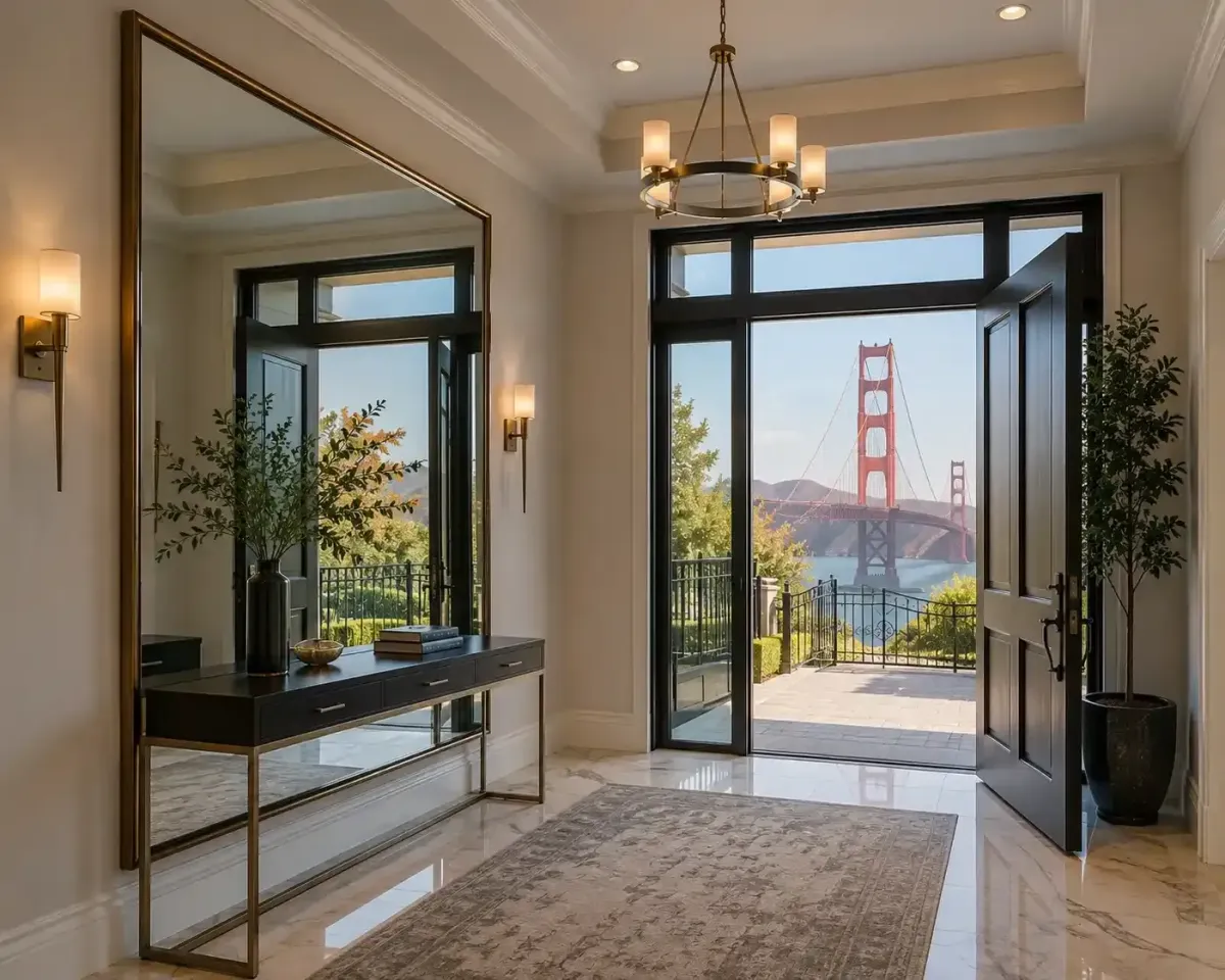 Foyer mirrors for Golden Gate