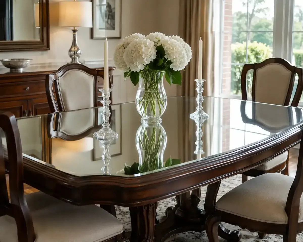 Mirror table tops