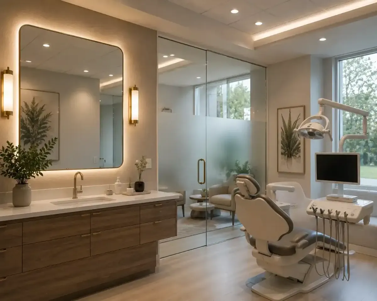 Dental clinic mirrors