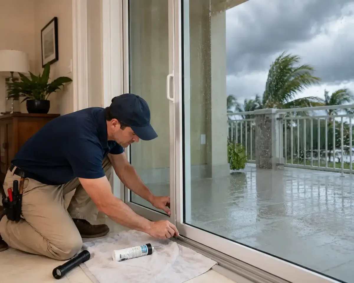 Sliding glass door leaks