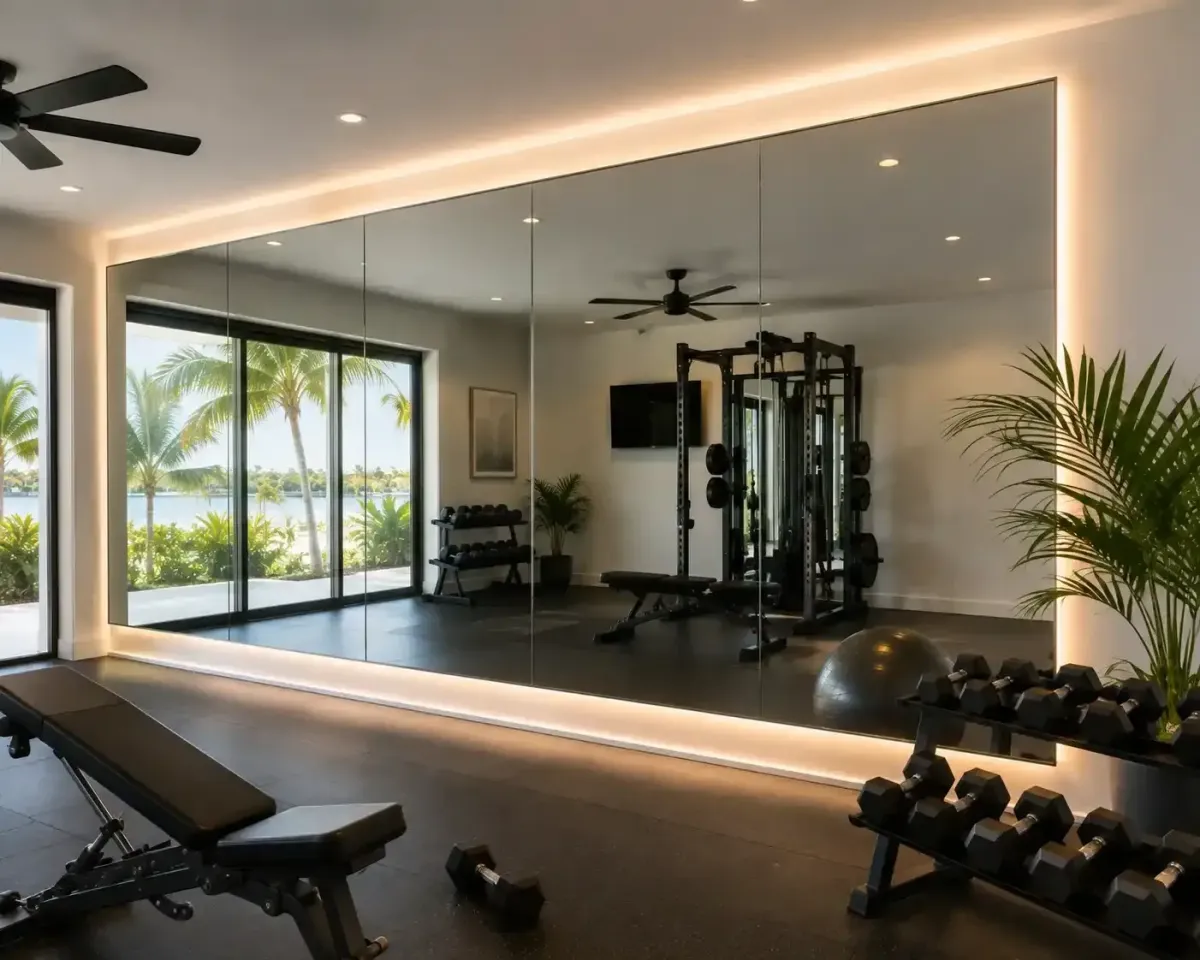 Home gym mirrors in Naples