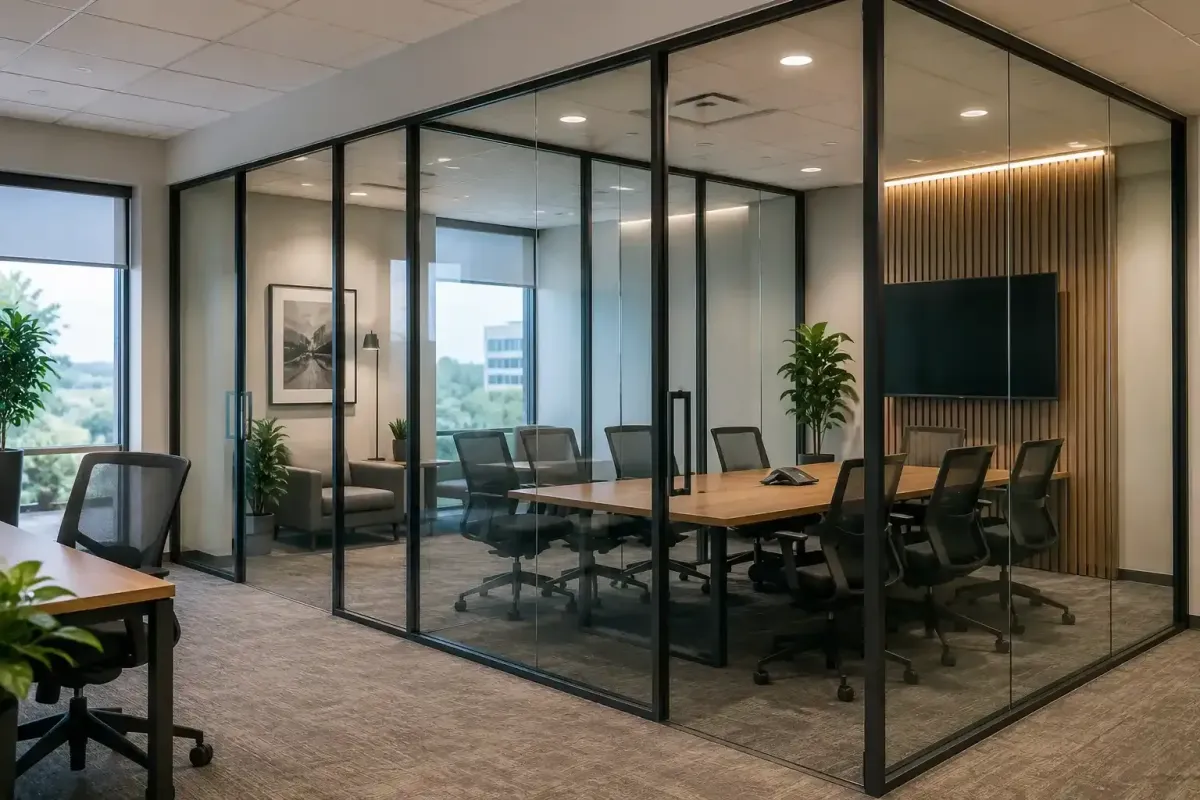 Soundproof glass for office
