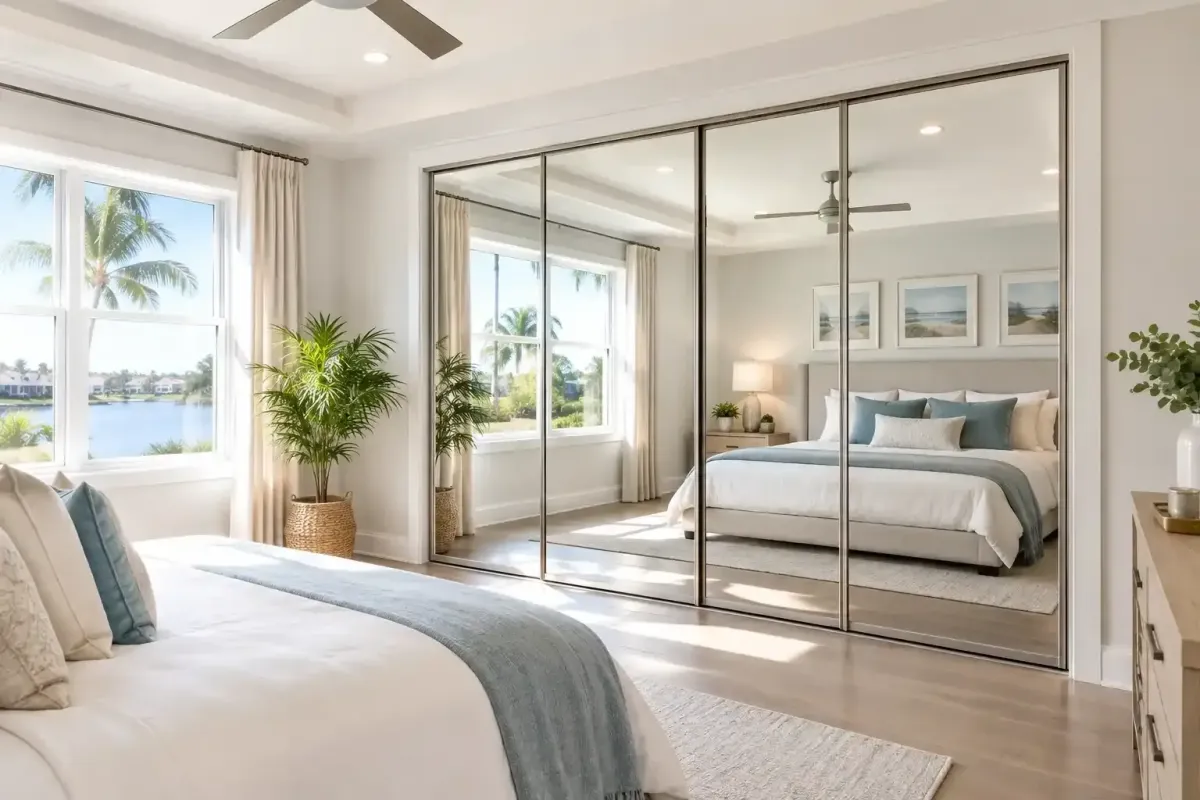 Cape Coral mirrored doors