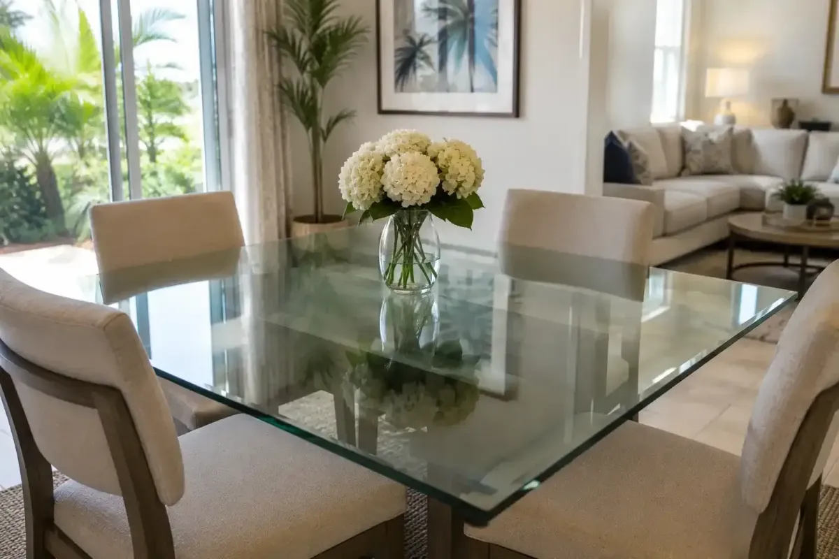 Glass table tops in Estero