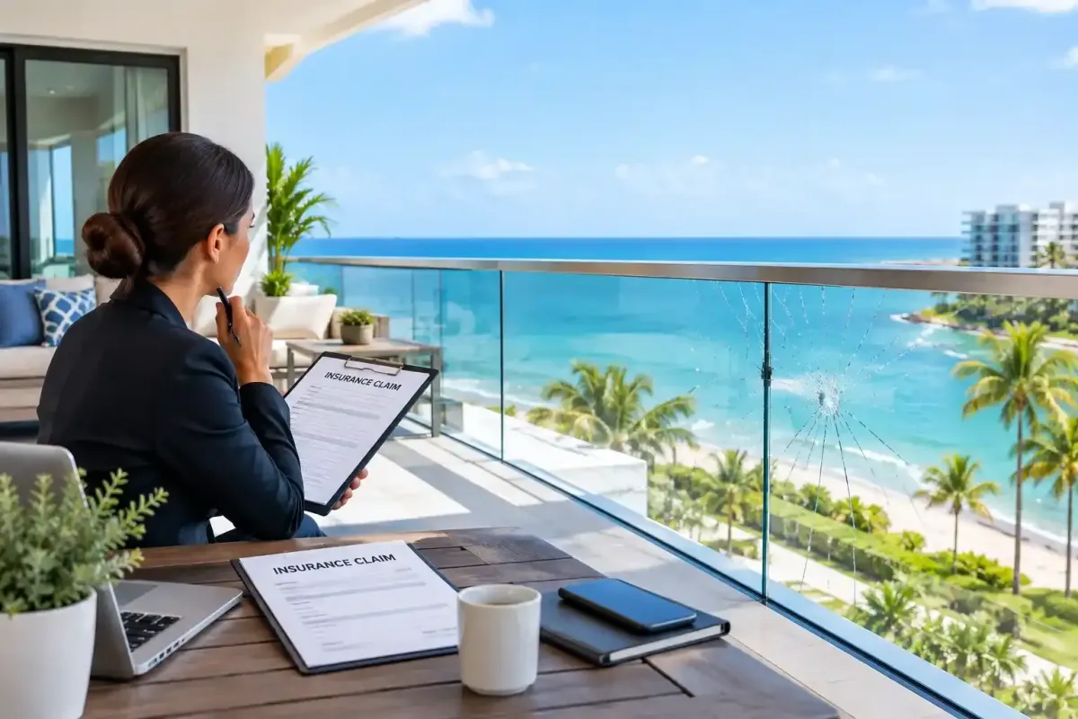 does insurance cover glass railing damage