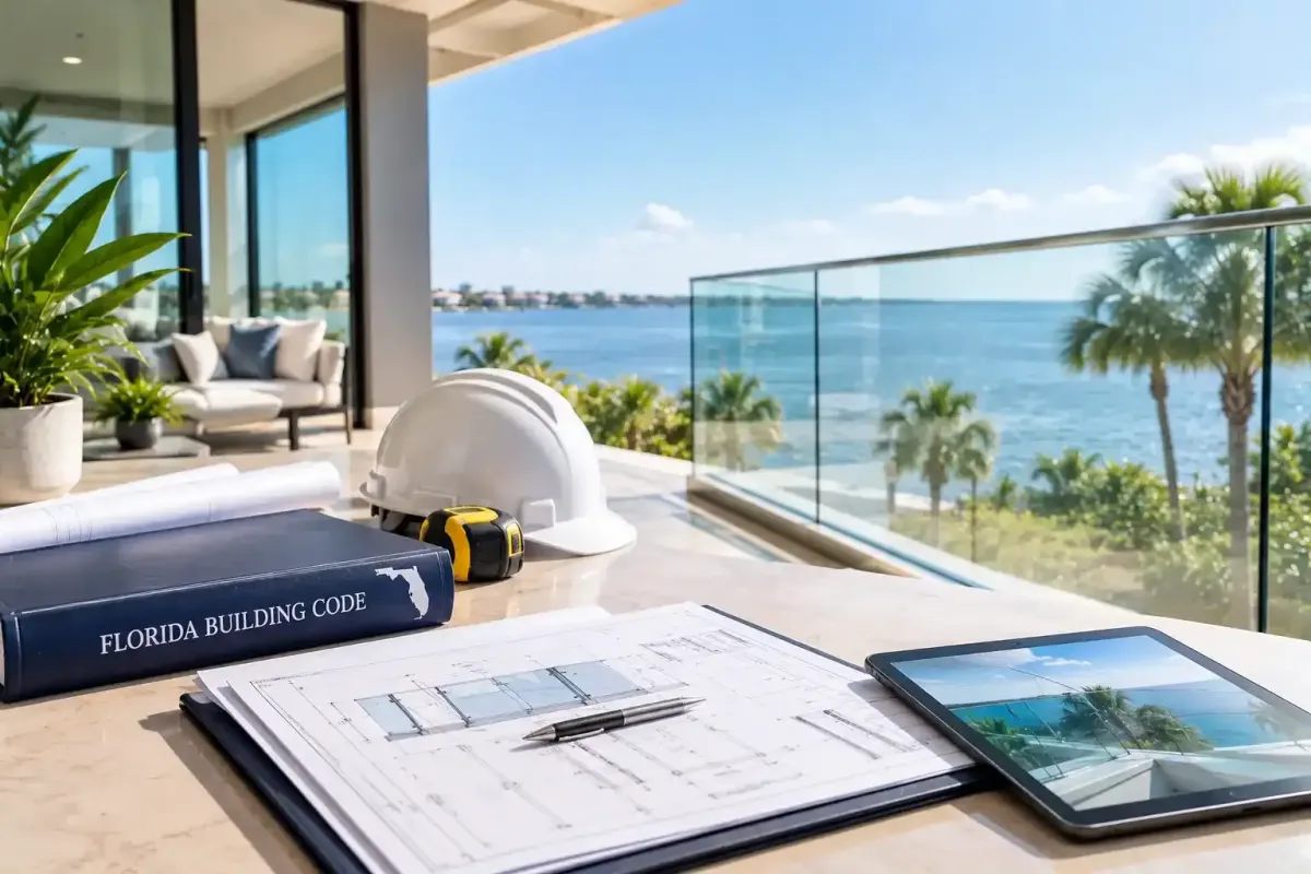 Florida Building Code custom glass feature