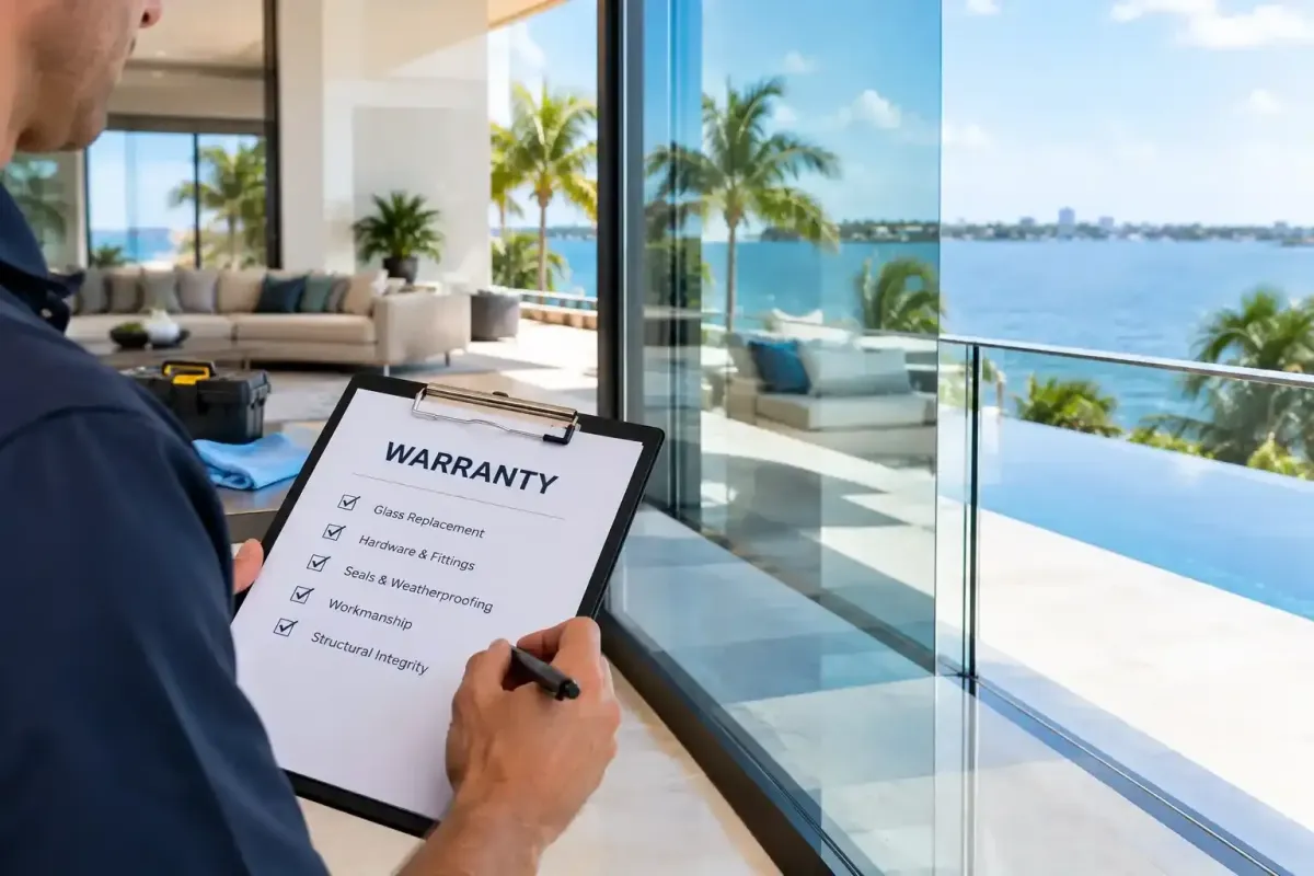 custom glass feature warranty