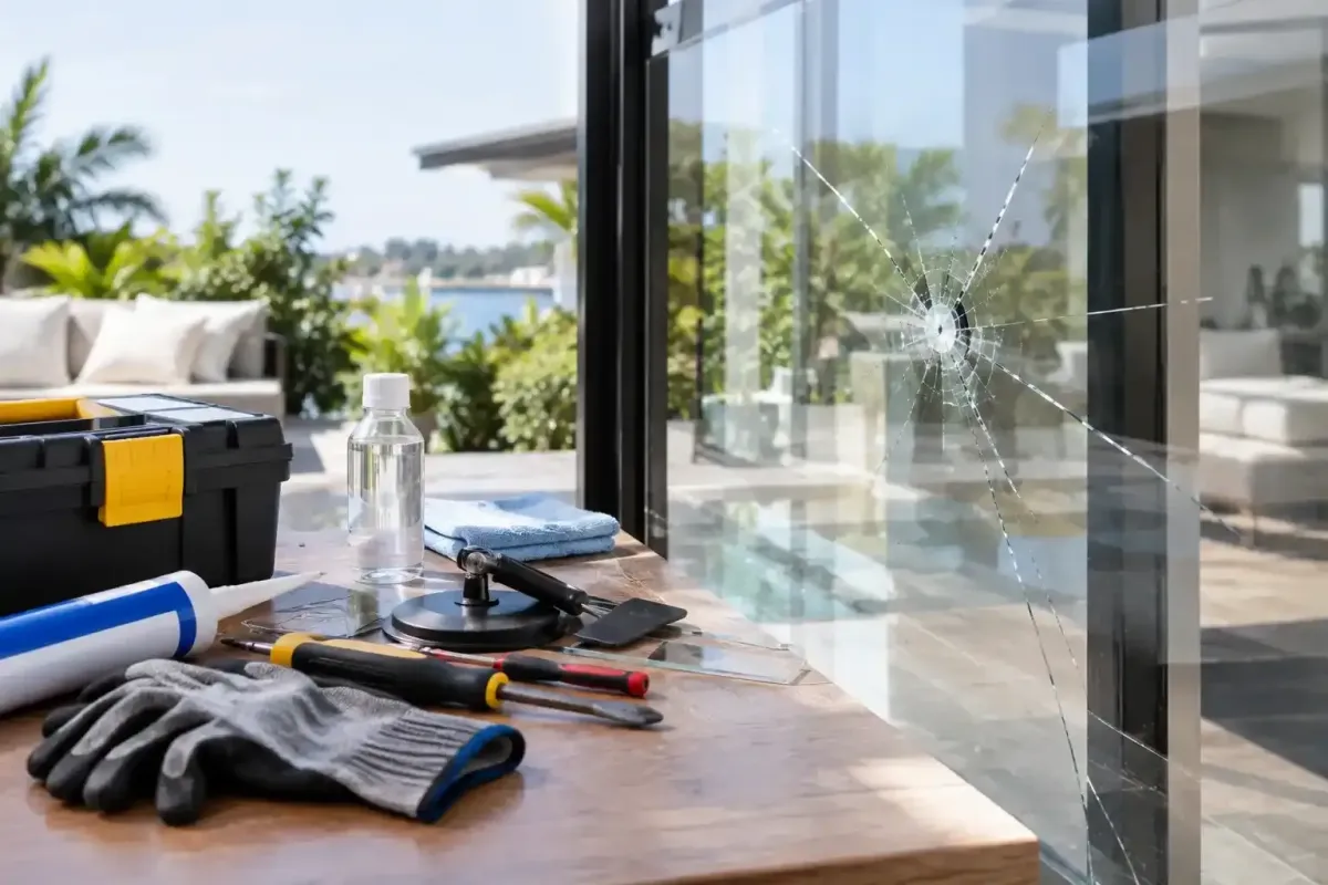 DIY glass repair vs professional