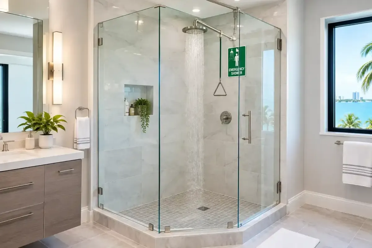  emergency shower enclosure in Marco Island