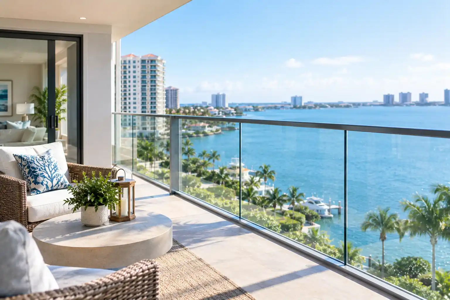  HOA approval glass railing in Naples