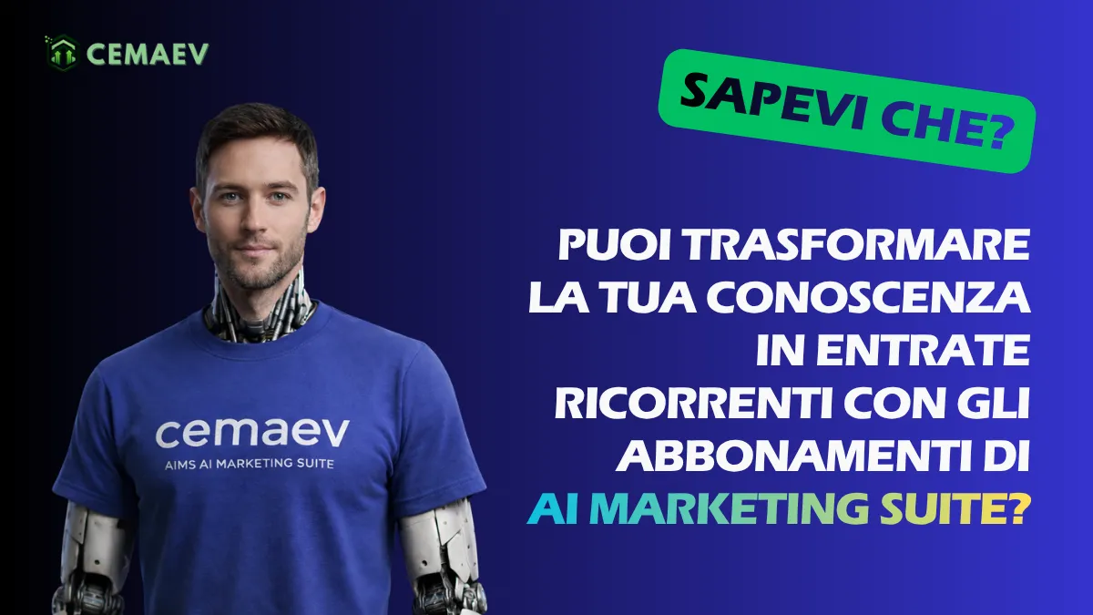 Trasforma le tue conoscenze in entrate ricorrenti con gli abbonamenti  Marketing Suite