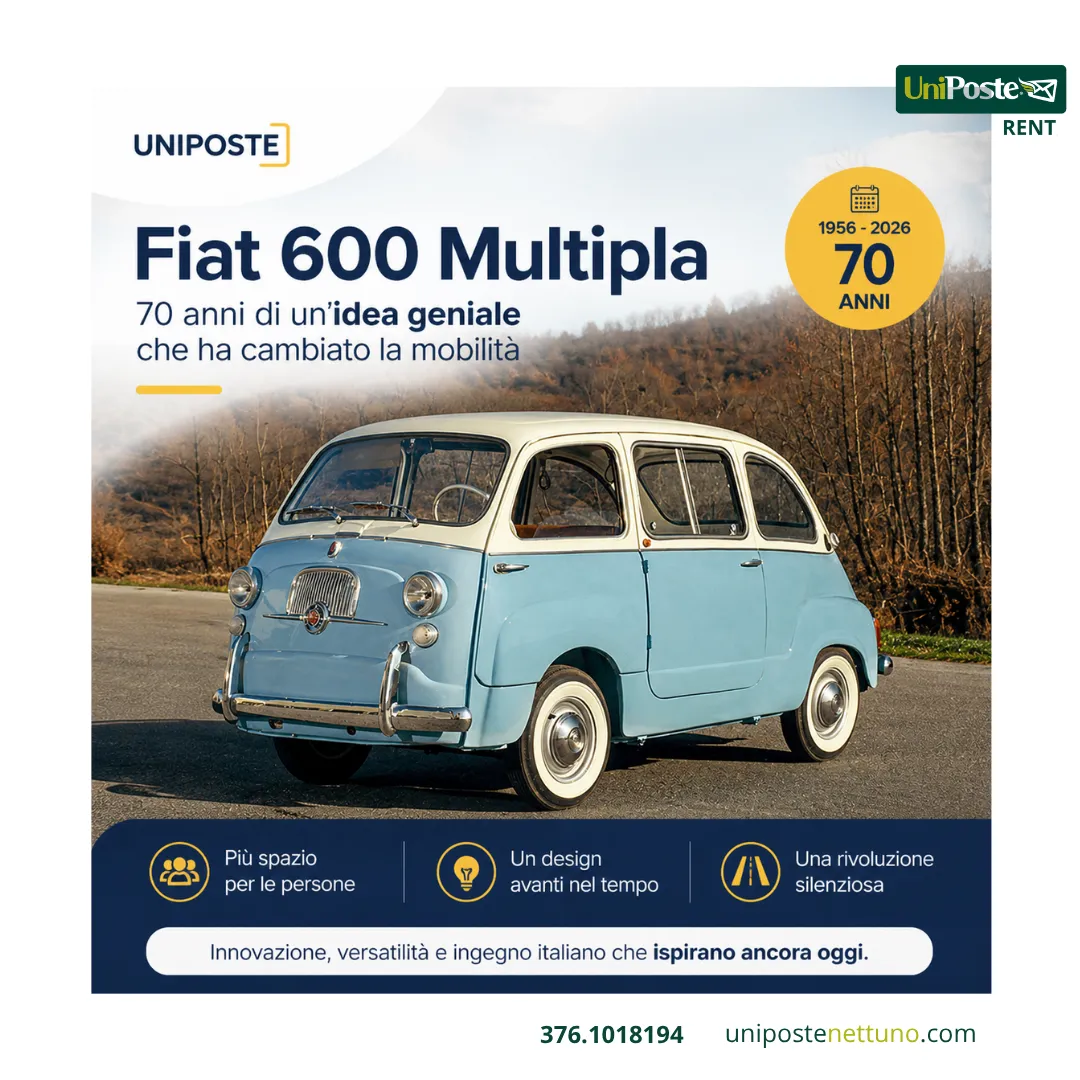 Fiat 600 Multipla: 70 anni di ingegno italiano che insegnano ancora oggi come ottimizzare lo spazio
