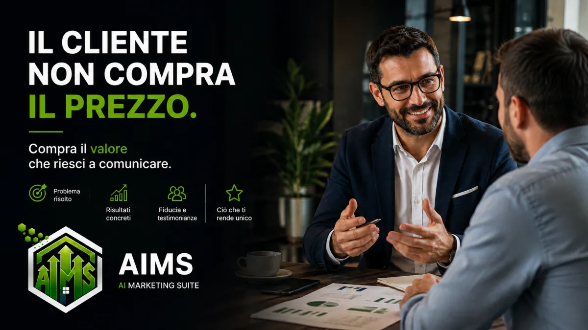 Perché i clienti non comprano il prezzo ma il valore della tua offerta