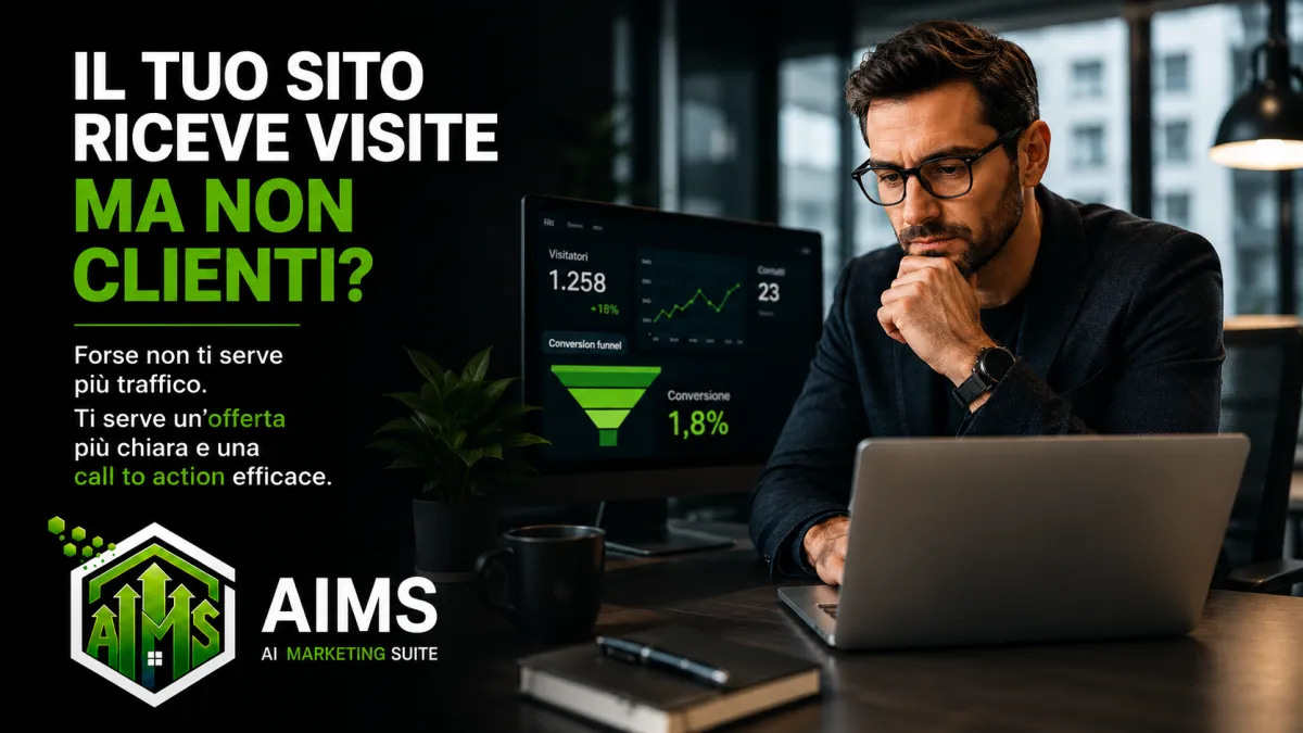 Perché il tuo sito riceve visite ma non genera clienti
