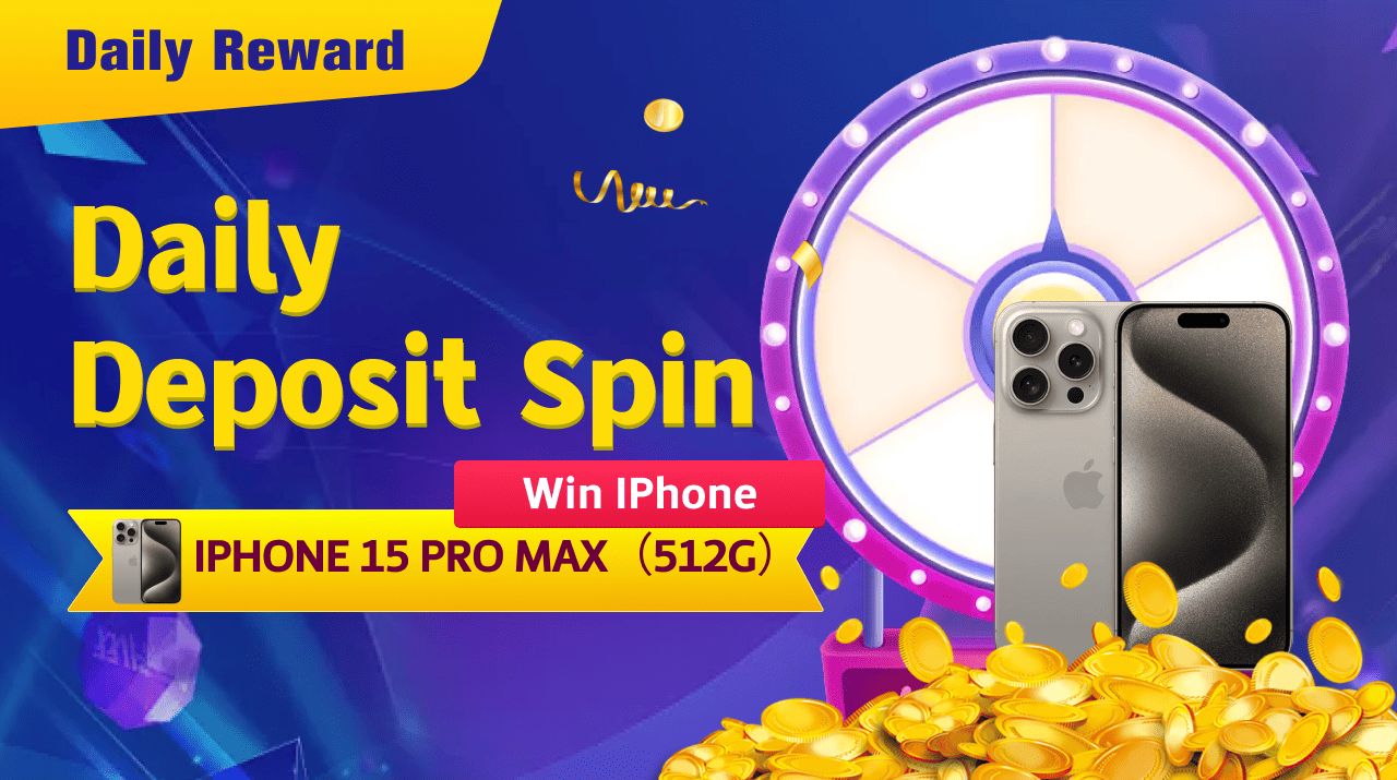 Colorful daily spin wheel showcasing prizes at Phmines Casino.