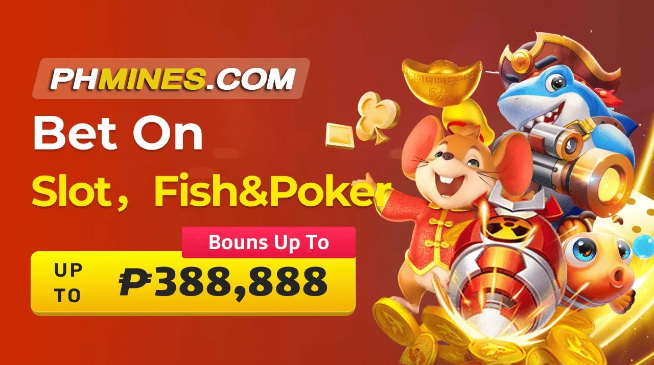 Player placing bets on exciting slot, fish and poker at Phmines Casino.