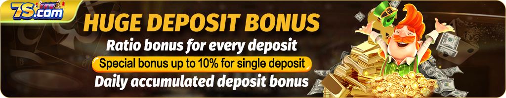 Eye-catching graphic promoting the huge deposit bonus available at 7sjili Casino.