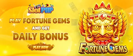 Exciting daily bonus offer at SlotPHP Casino, encouraging players to log in and claim rewards.