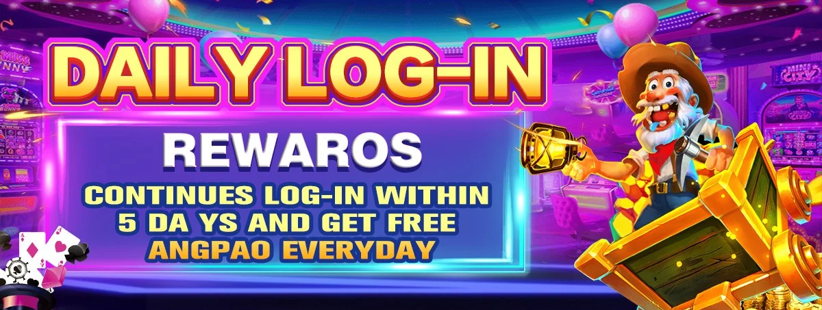 YBJILI Casino Daily Log-In Bonus - Unlock exclusive rewards by logging in every day.