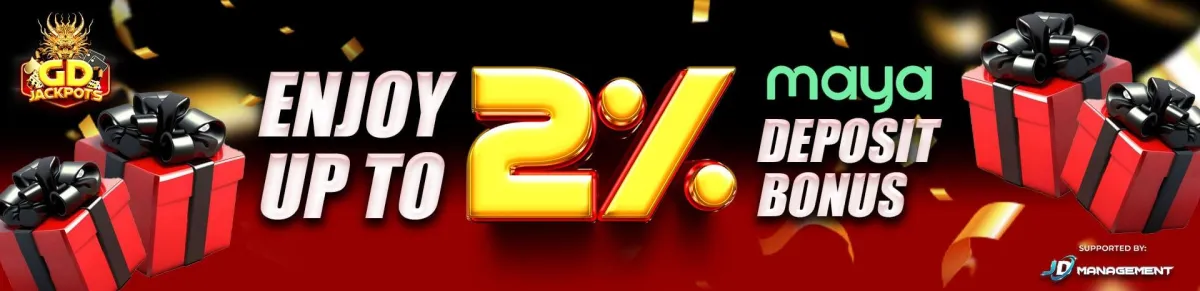 GD Jackpots 2% Deposit Bonus