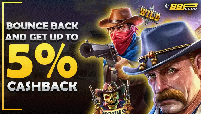 Bounce back and get up to 5% cashbak.