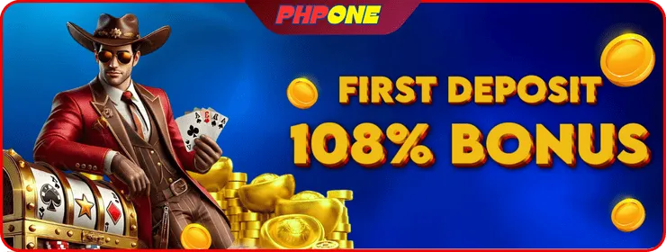 PHPONE First deposit 108% bonus.