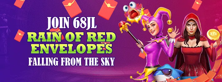 Join 68JL Rain and Red envelopes falling from the sky.