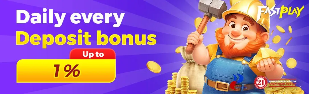 "Claim daily deposit rewards at FastPlay Casino – get extra value every time you top up."