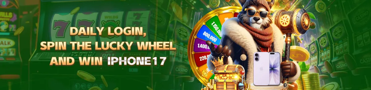 JLJLJ66 Daily login, spin the lucky wheel and win iphone 17.