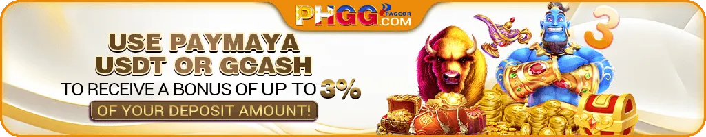 PHGG+3% bonus using maya or Gcash.