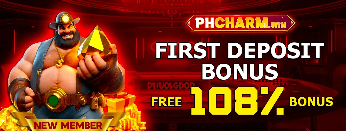 PH CHARM First Deposit Bonus Free 108% Bonus.