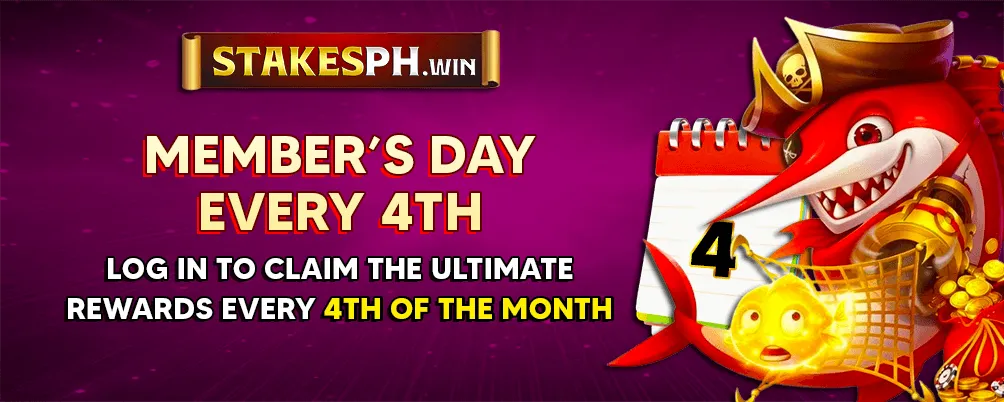 STAKES PH Member's Day every 4th.