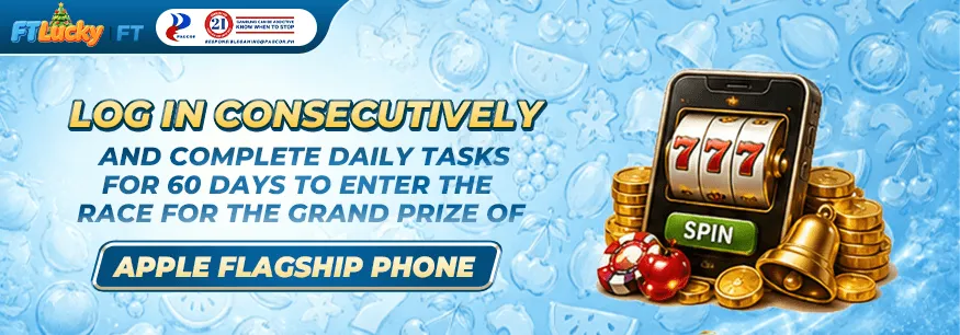 Log-in consecutively at FTLUCKY.