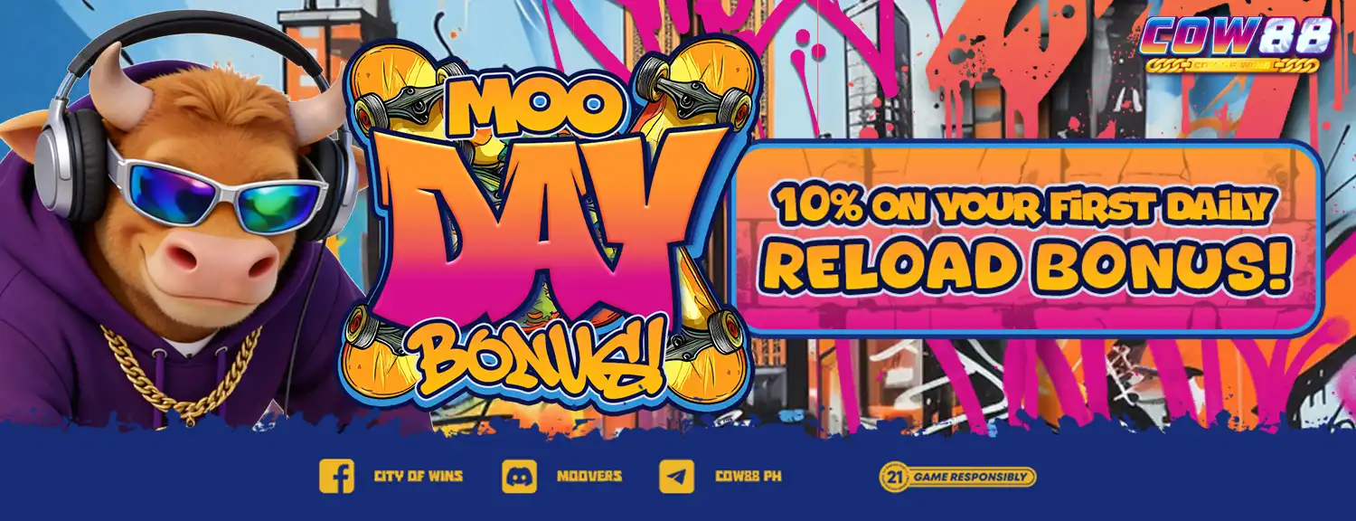 COW88 25% Extra bonus for every first deposit.