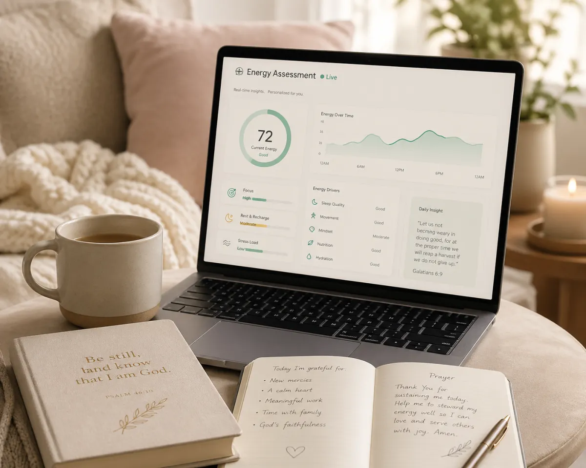 A delicate, soft-lit abstract representation of the healing workbook.