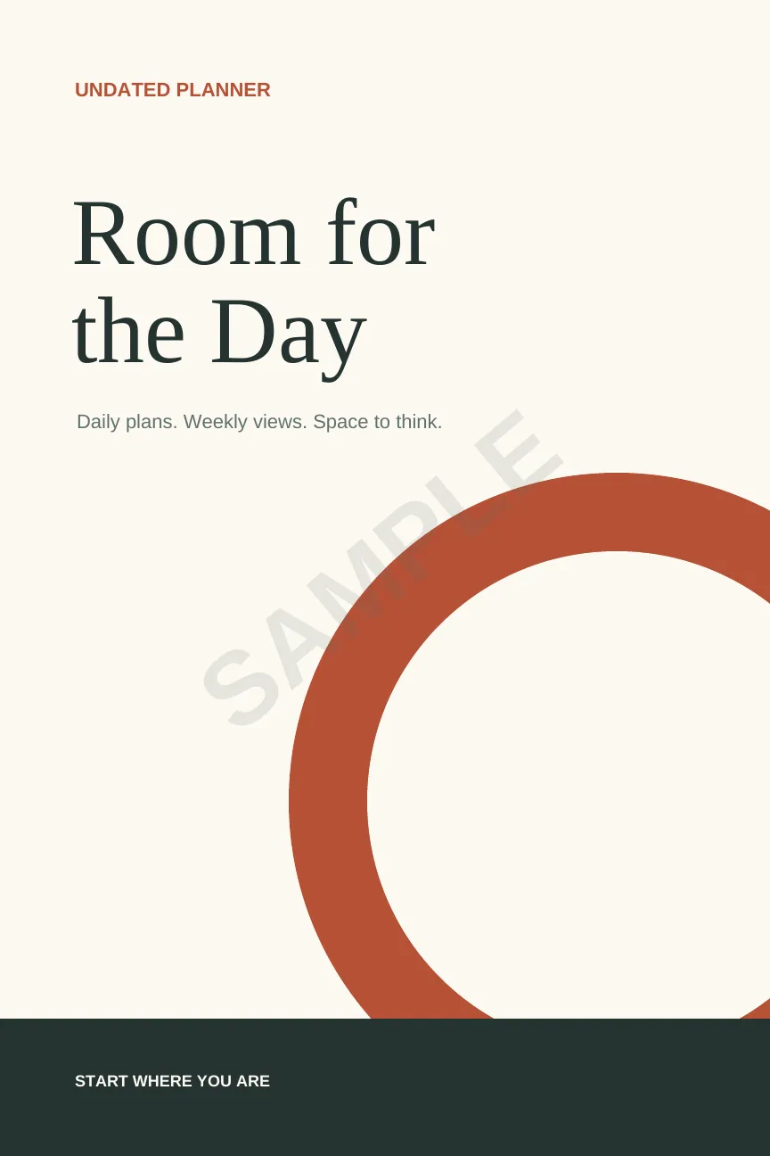 Room for the Day — watermarked sample book cover