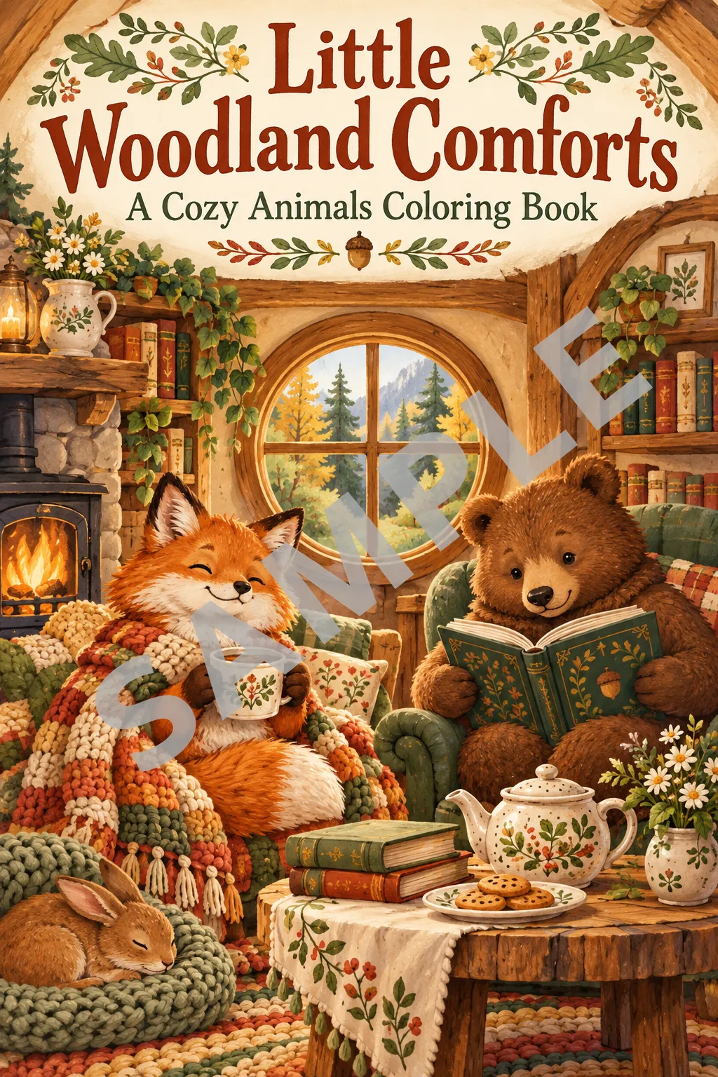 Little Woodland Comforts — watermarked sample book cover