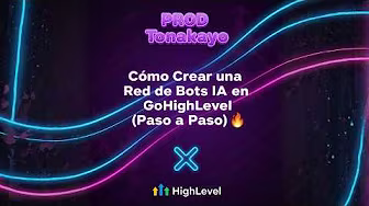 Tutorial técnico avanzado en español que explica cómo interconectar y crear una red de bots con inteligencia artificial en GoHighLevel.