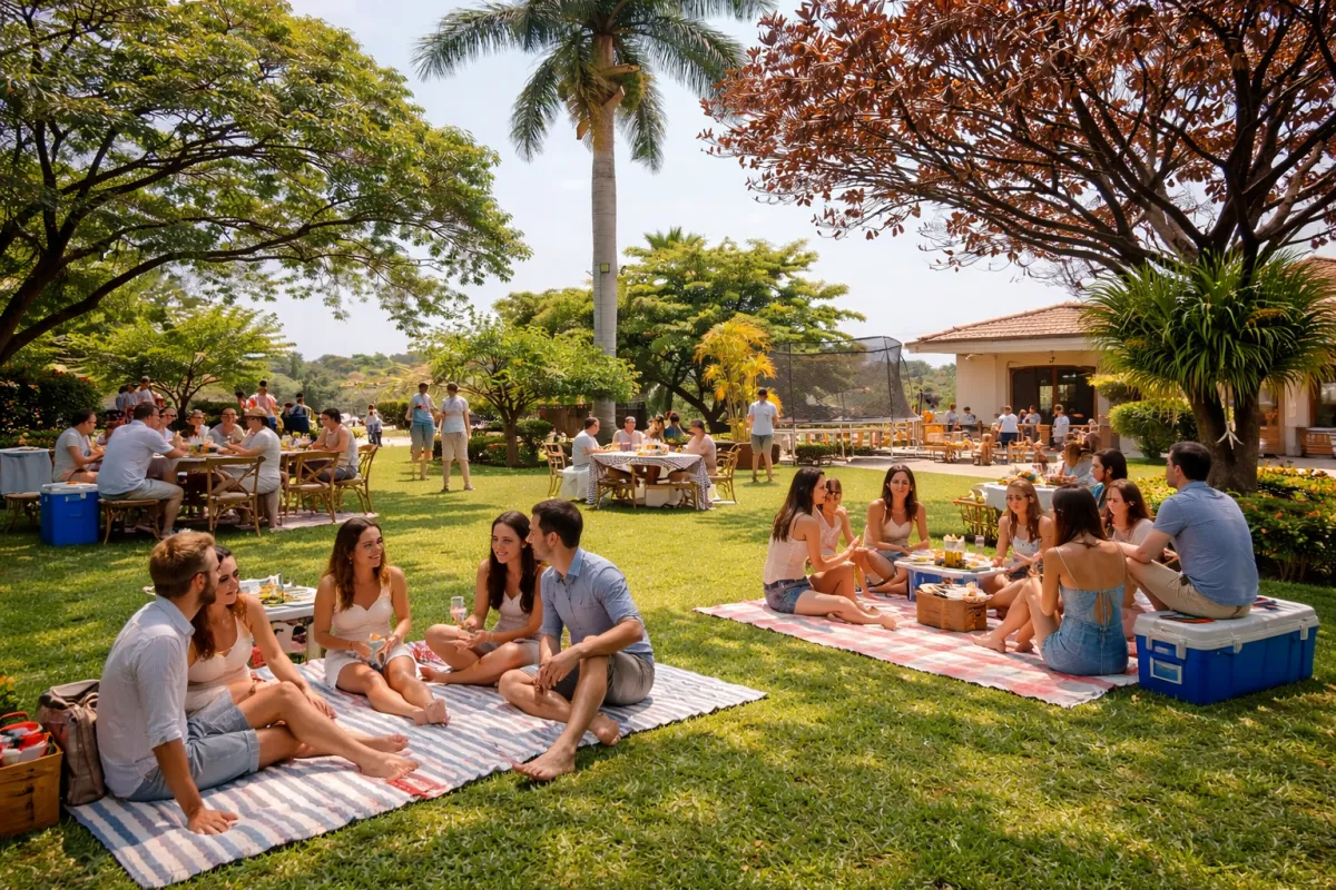 Bride and groom walking away holding hands