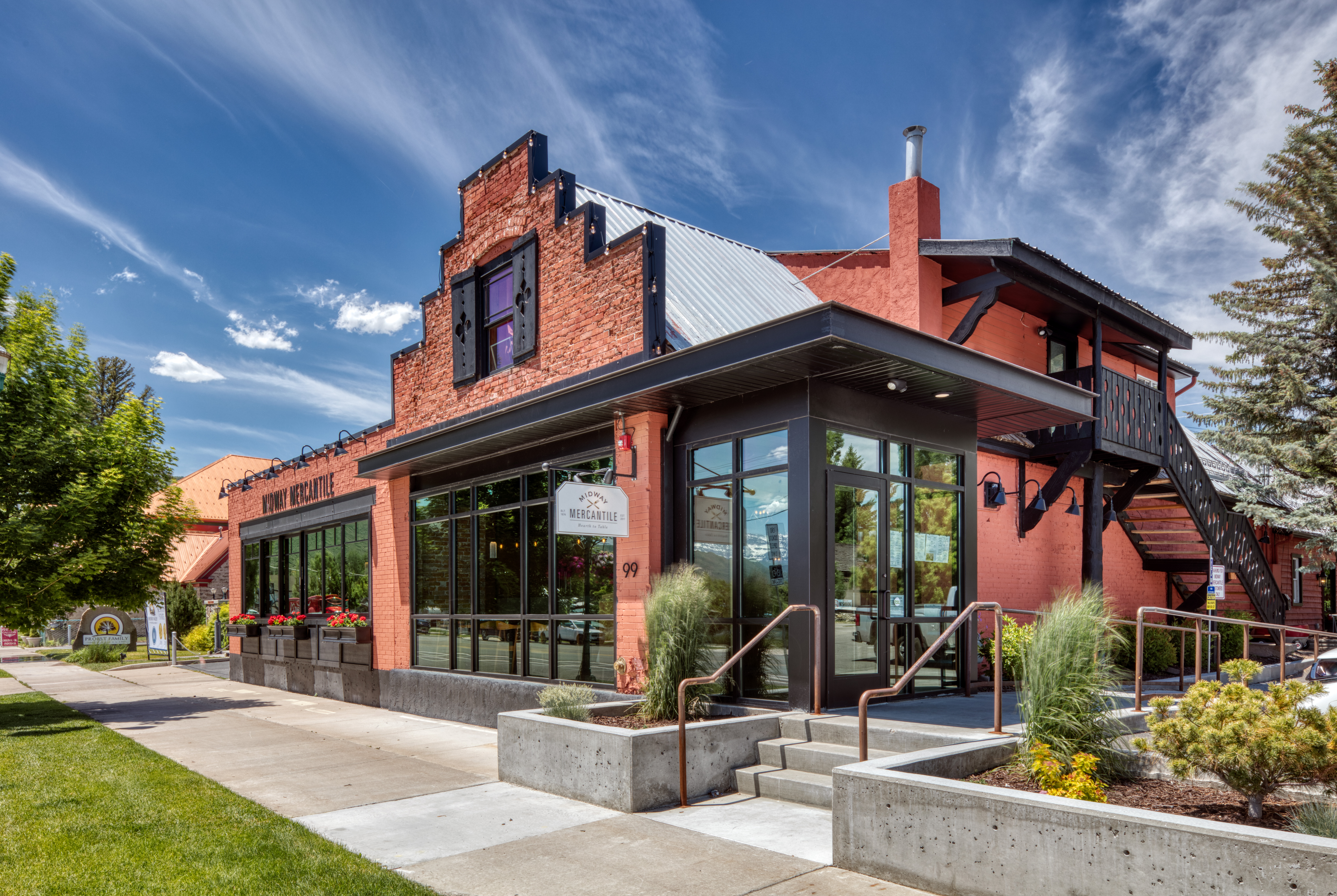 Midway Mercantile commercial project constructed by Jorgenson Builders in Midway Utah