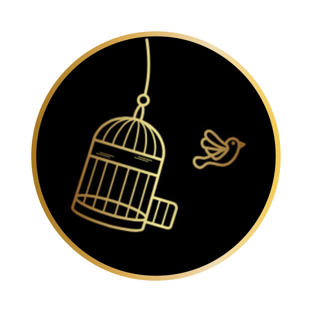 Timothy Eli Logo - Bird flying free from its birdcage